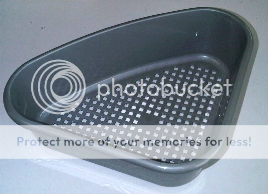 Triangular Plastic Sink Tidy Corner Organiser Drainer