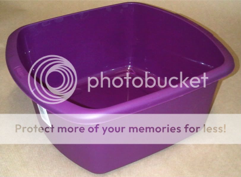 Small Plastic Rectangular Washing Up Bowl 31L x 28W x 13H cm Choice of