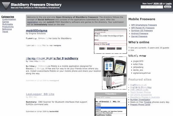 Descarga programas gratis para BlackBerry bbFreewareDirectory Descarga programas gratis para BlackBerry