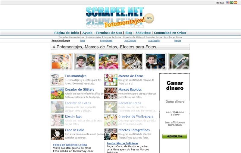 Scrapee scrapee Scrapee: Efectos para tus fotos en línea