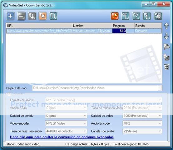VideoGet videogetSmall Descargar videos de Megavideo, YouTube y más: con VideoGet
